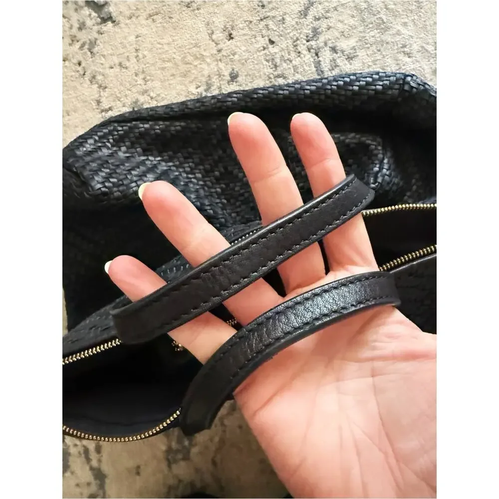 Kempton & Co Woven Leather Morleigh Foldover Tote